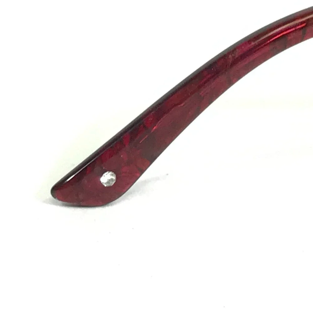 Laura Ashley Eyeglasses Frames BETH C3-BROWN Red Rectangular Cat Eye 50-20-135